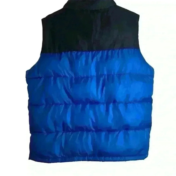 Reebok Puffer Vest Mens M Blue Black - Picture 3 of 5